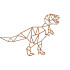 Cortenstaal wanddecoratie Dinosaur-Small