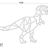 Cortenstaal wanddecoratie Dinosaur-Large OP=OP