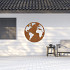 Cortenstaal wanddecoratie Globe-Large