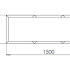 Cortenstaal plantenbak Rechthoek XL 150x50 hoogte=30cm opties=bodemplaat