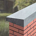 muurafdekband 1 zijdig 25x100x7/4,5 glad grijs
