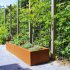 Cortenstaal plantenbak Rechthoek XL 160x40 hoogte=80cm opties=bodemplaat