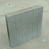Palissade band vierkant 8x50x50 grijs
