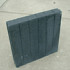 Palissade band vierkant 8x50x50 zwart