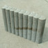 Palissade band rond 8x35x50 grijs