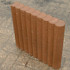 Palissade band rond 8x50x50 bruin