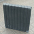 Palissade band rond 8x50x50 zwart