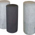 Sierpaal rond 30x100 cm zwart