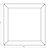 Cortenstaal plantenbak Vierkant 40x40 hoogte=60cm opties=bodemplaat