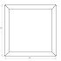 Cortenstaal plantenbak Vierkant 50x50 hoogte=30cm opties=bodemplaat + (8) voeten