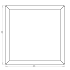 Cortenstaal plantenbak Vierkant 60x60 hoogte=60cm opties=bodemplaat
