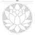 Cortenstaal wanddecoratie Lotus Flower-Large