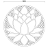 Cortenstaal wanddecoratie Lotus Flower-Small