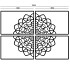 Cortenstaal wanddecoratie Mandala 4-parts *OP=OP