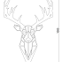 Cortenstaal wanddecoratie Reindeer-Large