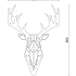 Cortenstaal wanddecoratie Reindeer-Small