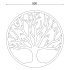 Cortenstaal wanddecoratie Tree-Small