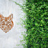 Cortenstaal wanddecoratie Wolf 1.0-Small