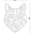 Cortenstaal wanddecoratie Wolf 1.0-Small