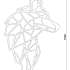 Cortenstaal wanddecoratie Wolf 2.0-Large