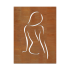 Cortenstaal wanddecoratie Woman-Small