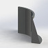 Gepoedercoat staal keerwand binnenbocht 50x50cm (hoogte 60cm)-RAL7016 (antraciet grijs)