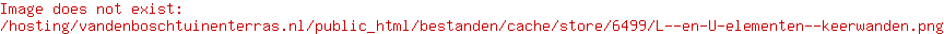 L- en U-elementen / keerwanden