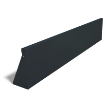Gepoedercoat staal keerwand recht 200mm (hoogte 40cm)