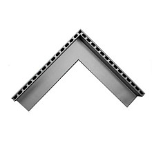 Sleufgoot aluminium Sidedrain/75 buitenhoek 500/500 mm