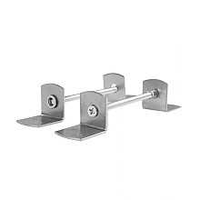 Set L-beslag RVS (2 boutjes + 4 beugeltjes + 2 busjes)