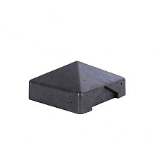 Betonnen afdekmuts t.b.v. betonpalen eind antraciet