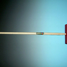 Kinderbezem rood, met steel ATLAS