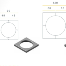 Infra Boomkransband element 45x45x10 di grijs vk