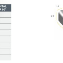 Gazonband bochtstuk  10x20 0,5 uitw. grijs VIS K