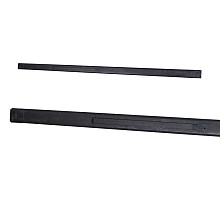 Tussenpaal Vlak 10x10x275 (sponning 74 cm, tbv 2 platen) Antraciet