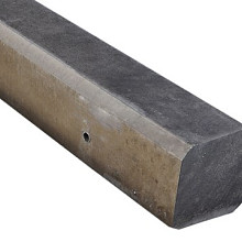 Hoekpaal Vlak 10x10x180 (sponning 37 cm) Taupe
