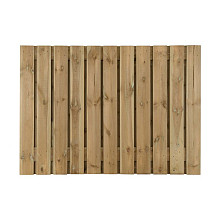 Grenen scherm 23 planks 16 mm - recht 180x90 cm (bxh)