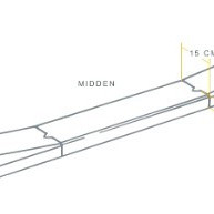 Infra Inritband mv-13/15x25x100 links grijs vis