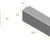 Infra Opsluitband 20x25x100 zwart vis K