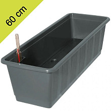 AQUA Green Balkonbak 60x21x17,5 cm (lxbxh) antraciet