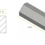Infra RWS-band 11,5/22,5x20x100 grijs vis