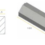 Infra RWS-band 11,5/22,5x20x100 zwart vis