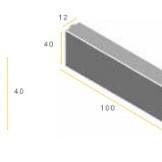 Infra Opsluitband 12x40x100 zwart vis