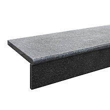 Traptrede opstapstuk Pacific Black 100x35x3 cm