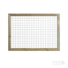 Betonijzer trellis (grenen ombouw) 180x130 cm