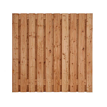 Douglas scherm 21 planks 17 mm - recht 180x165 cm