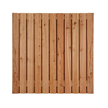 Douglas scherm 23 planks - recht 180x170 cm