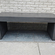 Bankje Maasduinen Antraciet (alleen beton) 125x42x50 cm