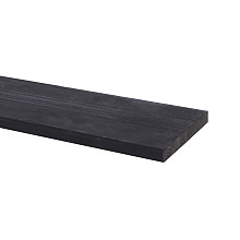 Grenen plank zwart - geïmpregneerd 140x17 mm 400 cm