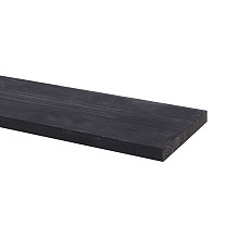 Grenen plank - geïmpregneerd 45x22 mm zwart - 210 cm